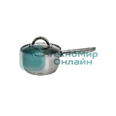 Ковш WEBBER BE-127/2 2,1 л со стеклянной крышкой, 16х9,5 см, нержавеющая сталь