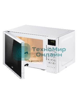 Микроволновая печь BBK 20MWS-728S/W белый/черный, 20 л, 700 Вт, переключатели - сенсор