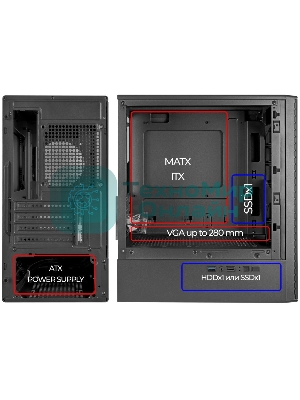 Компьютерный корпус Ginzzu CL401