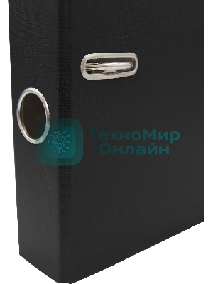 Папка-регистратор Silwerhof A4 75мм ПВХ/бумага черный без. окант. сборная (упак.:2шт)