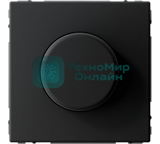 Светорегулятор поворотно-нажимной (диммер) ArtGallery LED RC 400Вт механизм карбон SE GAL001023