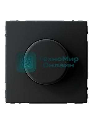 Светорегулятор поворотно-нажимной (диммер) ArtGallery LED RC 400Вт механизм карбон SE GAL001023