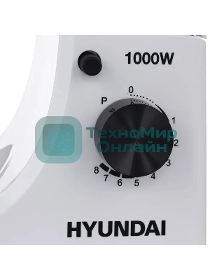 Миксер планетарный Hyundai HYM-S4451 1000 Вт, белый/черный