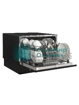 Посудомоечная машина Бирюса DWC-506/7 B, черный, 55см, 6 компл., 49 дБ, класс A+