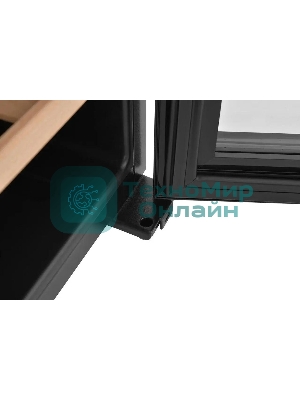 Винный шкаф ZÜGEL ZCWF521DB черный, 127 л, 2 отсека, 52 бут., класс A+