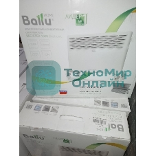 (Поврежденная упаковка) Конвектор электрический Ballu Ettore BEC/ETER-1000 белый (мощность 1 кВт, площадь 15 м2) (НС-1135153)