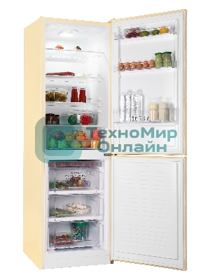 Холодильник Nordfrost NRB 162NF ME бежевый мрамор двухкамерный 205/105 л морозилка снизу