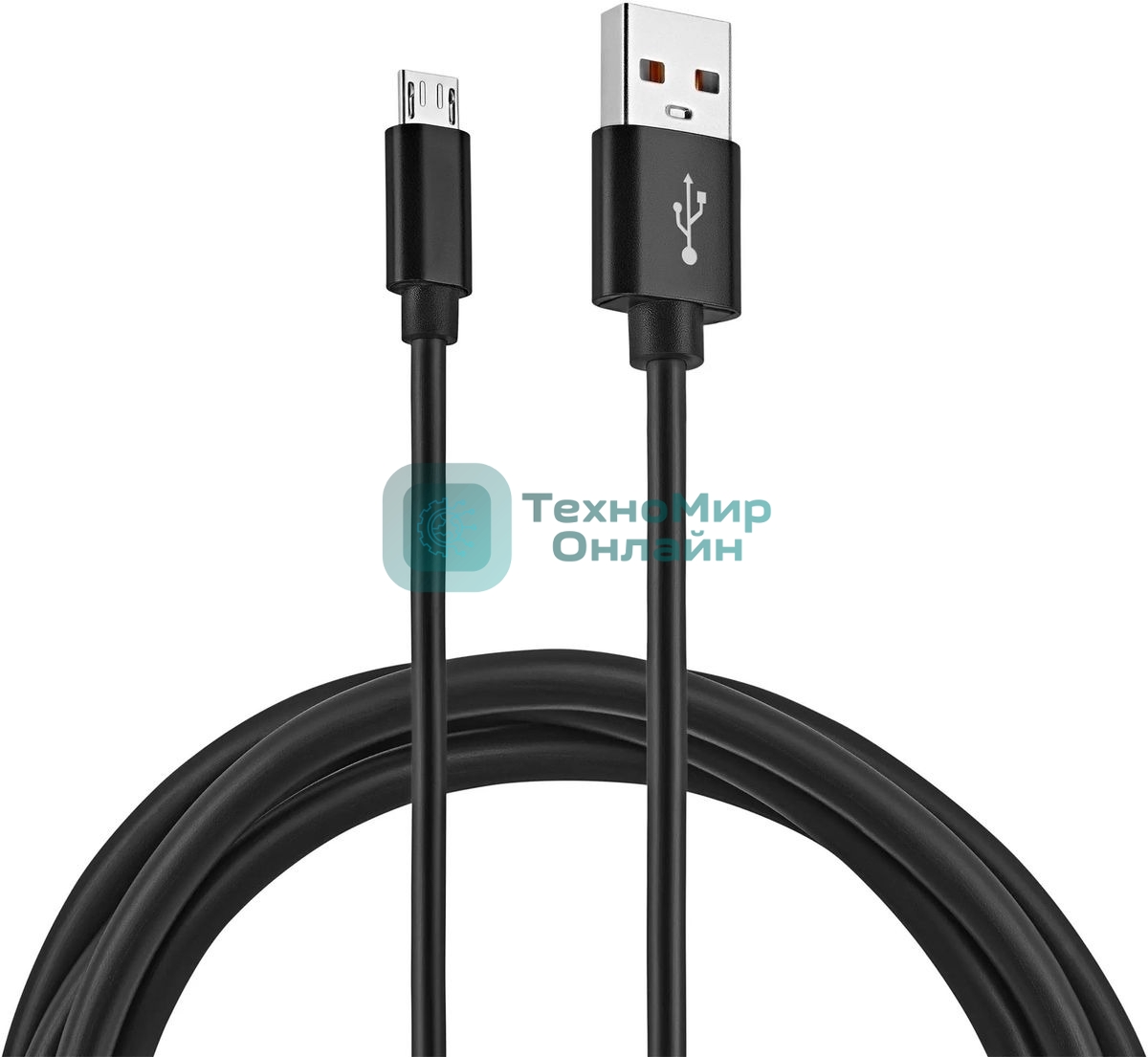 Кабель KingPrice KP-microUSB-2.4A-2m USB (m)-micro USB (m) 2м черный