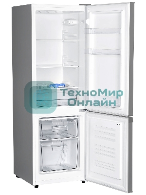 Холодильник Hyundai CC2051SL серебристый двухкамерный 120/34л морозилка снизу