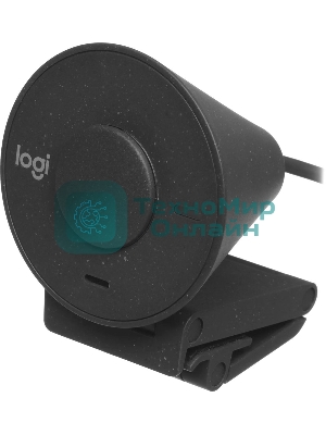 Веб-камера Logitech Brio 300 1920x1080, 30 кадр/с, USB Type-C, микрофон (шумоподавление), автоматическая фокусировка, автоосвещение, универсальное крепление
