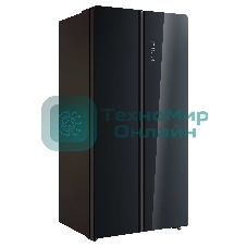 Холодильник Korting KNFS 91797 GN черный двухкамерный 335/175л морозилка сбоку, No Frost, Side by Side