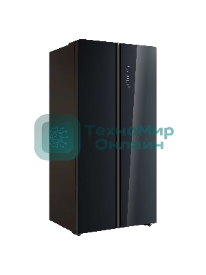 Холодильник Korting KNFS 91797 GN черный двухкамерный 335/175л морозилка сбоку, No Frost, Side by Side