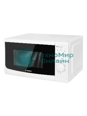Микроволновая печь Starwind SWM5620 белый, 20 л, 700 Вт, переключатели - поворотный механизм