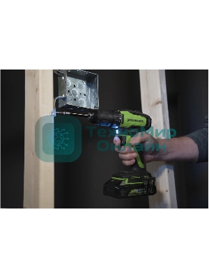 Дрель-шуруповерт аккумуляторная GREENWORKS GD24DD35, Аккумуляторная, без АКБ и ЗУ