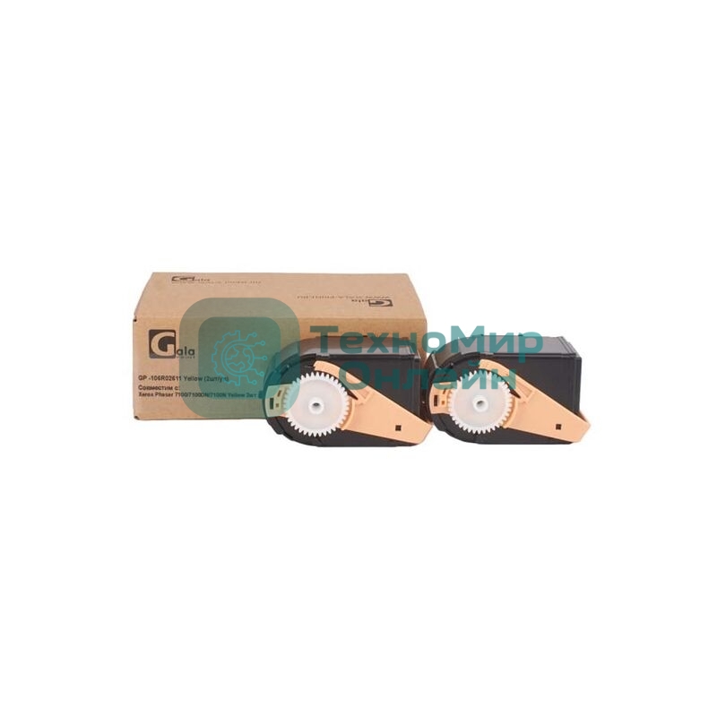 Картридж лазерный GalaPrint GP-106R02611 желтый (2 шт по 4500 стр. в упаковке) для Xerox Phaser 7100/7100DN/7100N