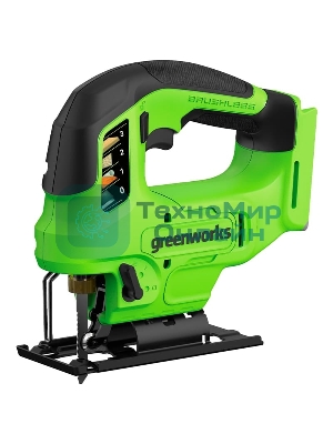 Лобзик электрический аккумуляторный GreenWorks GD24JS90, 24V, бесщеточный без АКБ и ЗУ (3601707)