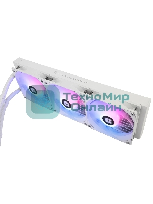 Водяное охлаждение для процессора Thermalright Aqua Elite 360 White ARGB V3 (360мм, White, ARGB/ Fans: 3x120мм, 66.17CFM, 25.6dBA, 1500RPM/ Pump height 53mm, 23dBA, 3300RPM, Rad thickness 27mm/ S: 1200, 1700, 1851, 2011, 2066, 115X, AM5, AM4)