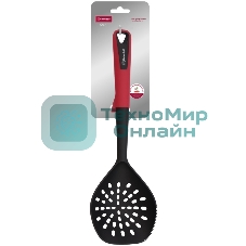 Шумовка для первых/вторых блюд Rondell Craft RD-1873 черный/красный упак.: картонная подложка