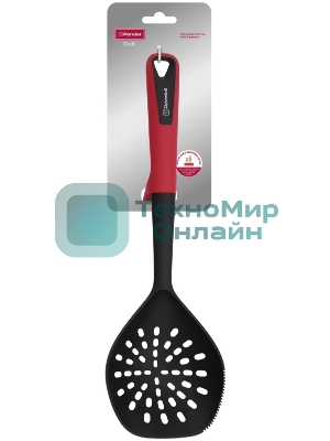 Шумовка для первых/вторых блюд Rondell Craft RD-1873 черный/красный упак.: картонная подложка