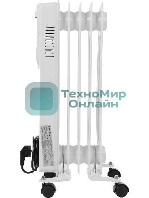 Обогреватель масляный Ballu Comfort BOH/CM-05WDN 1000 (5 секций) белый, 1000 Вт, 15 м2, термостат