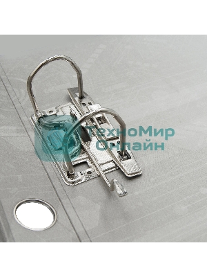 Папка-регистратор Silwerhof A4 75мм ПВХ/бумага черный без. окант. сборная (упак.:2шт)