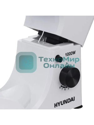 Миксер планетарный Hyundai HYM-S4451 1000 Вт, белый/черный