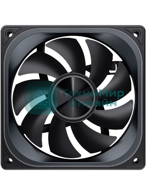 Кулер для корпуса JONSBO ZA-120BR Reverse (120x120x28мм, 4-pin PWM, ARGb, 62.4CFM, 37.3dBA, 2400RPM, черный)