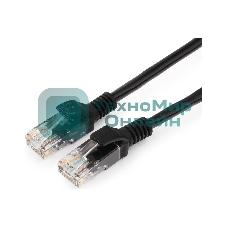 Патч-корд UTP Cablexpert PP12-30M/BK cat.5e, 30м, литой, многожильный, черный