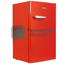 Холодильник Ascoli ADFRR90 красный однокамерный 85/15л морозилка сверху