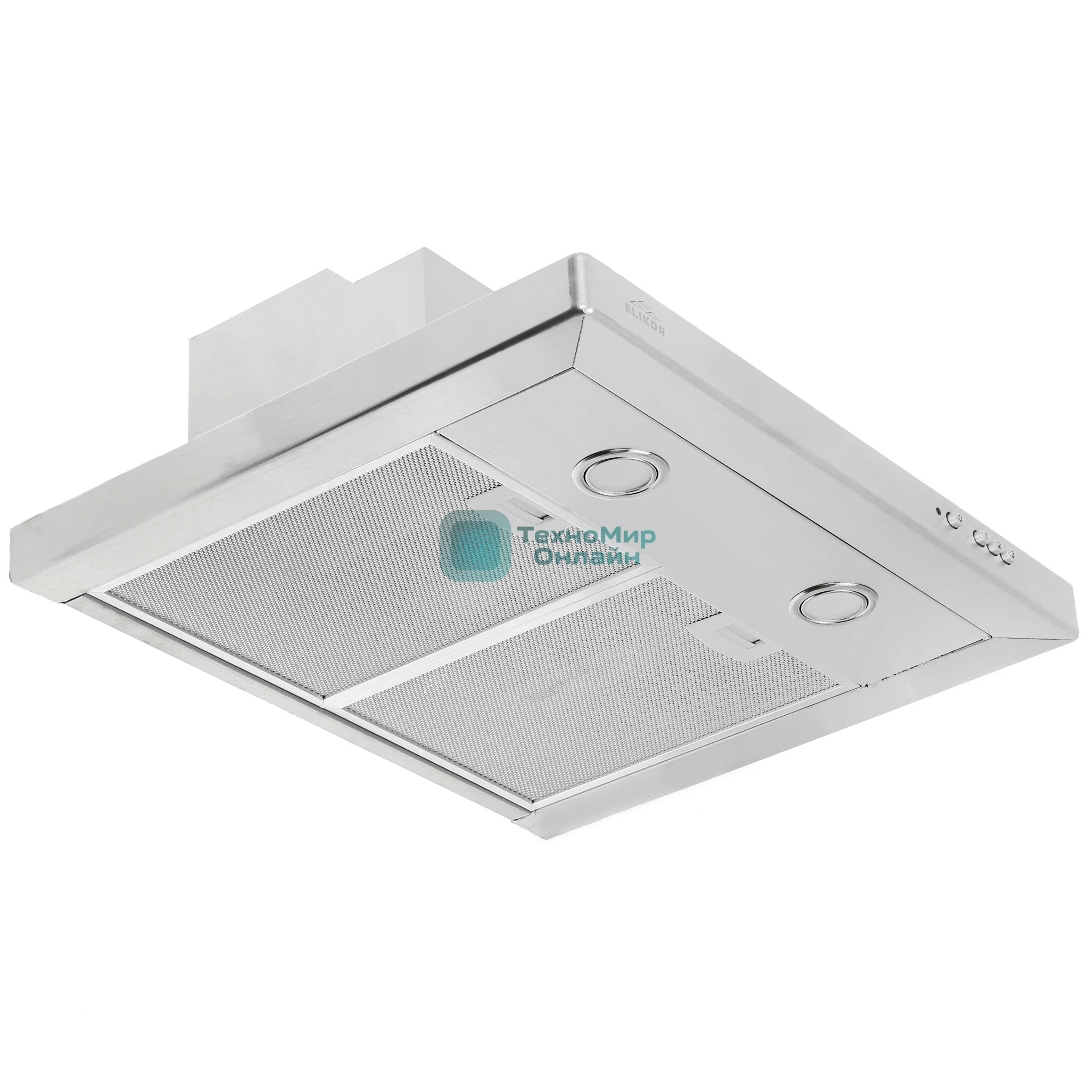 Вытяжка каминная Elikor Квадра 60Н-430-К3Д нержавеющая сталь, 60 см, 430 куб. м/ч, 54 дБ