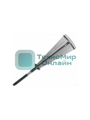 Грабли веерные RACO регулир. с ручк. 0,79-1,24 м, 15 кругл. зубц., гальв. покр., 175-550мм 4231-53/744