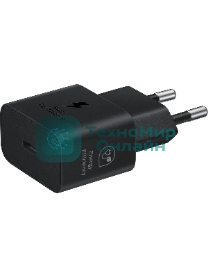 Сетевое зарядное устройство Samsung EP-T2510 25W Type-C черный + cable