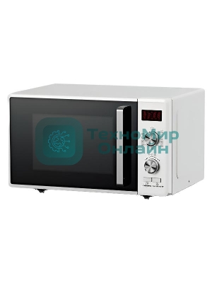 Микроволновая печь General Electronics GE-DG323W белый, 23 л, 800 Вт, переключатели - кнопки