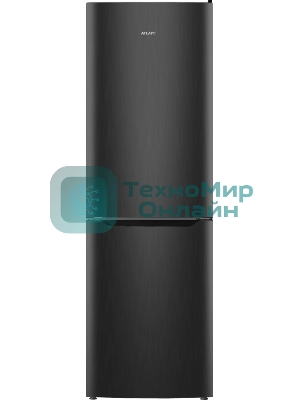 Холодильник Atlant XM 6623-159 черный металлик двухкамерный 182/159л морозилка снизу