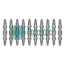 Бита двухстор. Gross PZ2-PZ1х45 мм, сталь S2, 10 шт.