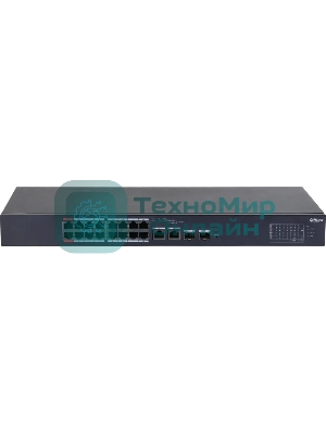 Коммутатор Dahua DH-CS4218-16ET-240, 16×100 Мбит/с + 2×1 Гбит/с Combo + 2×1 Гбит/с SFP, управляемый