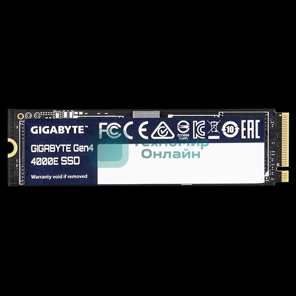 Накопитель SSD Gigabyte 4000E, 1Tb, PCIe 4.0 x4, M.2 2280, NVMe, R/W 4000/3900