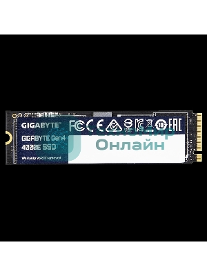 Накопитель SSD Gigabyte 4000E, 1Tb, PCIe 4.0 x4, M.2 2280, NVMe, R/W 4000/3900