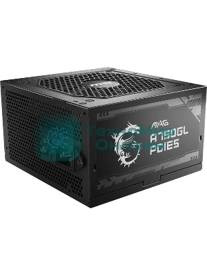 Блок питания MSI ATX 750W MAG A750GL PCIE5 Gen.5 80 PLUS gold (20+4pin) APFC 120мм fan 8xSATA Cab Manag RTL