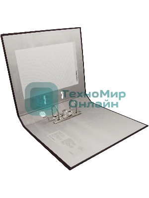 Папка-регистратор Silwerhof A4 75мм ПВХ/бумага черный без. окант. сборная (упак.:2шт)