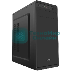 Компьютерный корпус CBR ATX Miditower J02, без БП, 1хUSB 3.0, 2хUSB 2.0, HD Audio+Mic, черный PCC-ATX-J02-WPSU