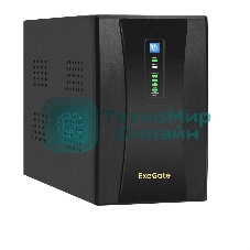 Источник бесперебойного питания ExeGate EX292609RUS SpecialPro UNB-2000.LED.AVR.2SH.RJ.USB 2000VA/1200W, LED, AVR,2*Schuko, RJ45/11, USB, металлический корпус, черный