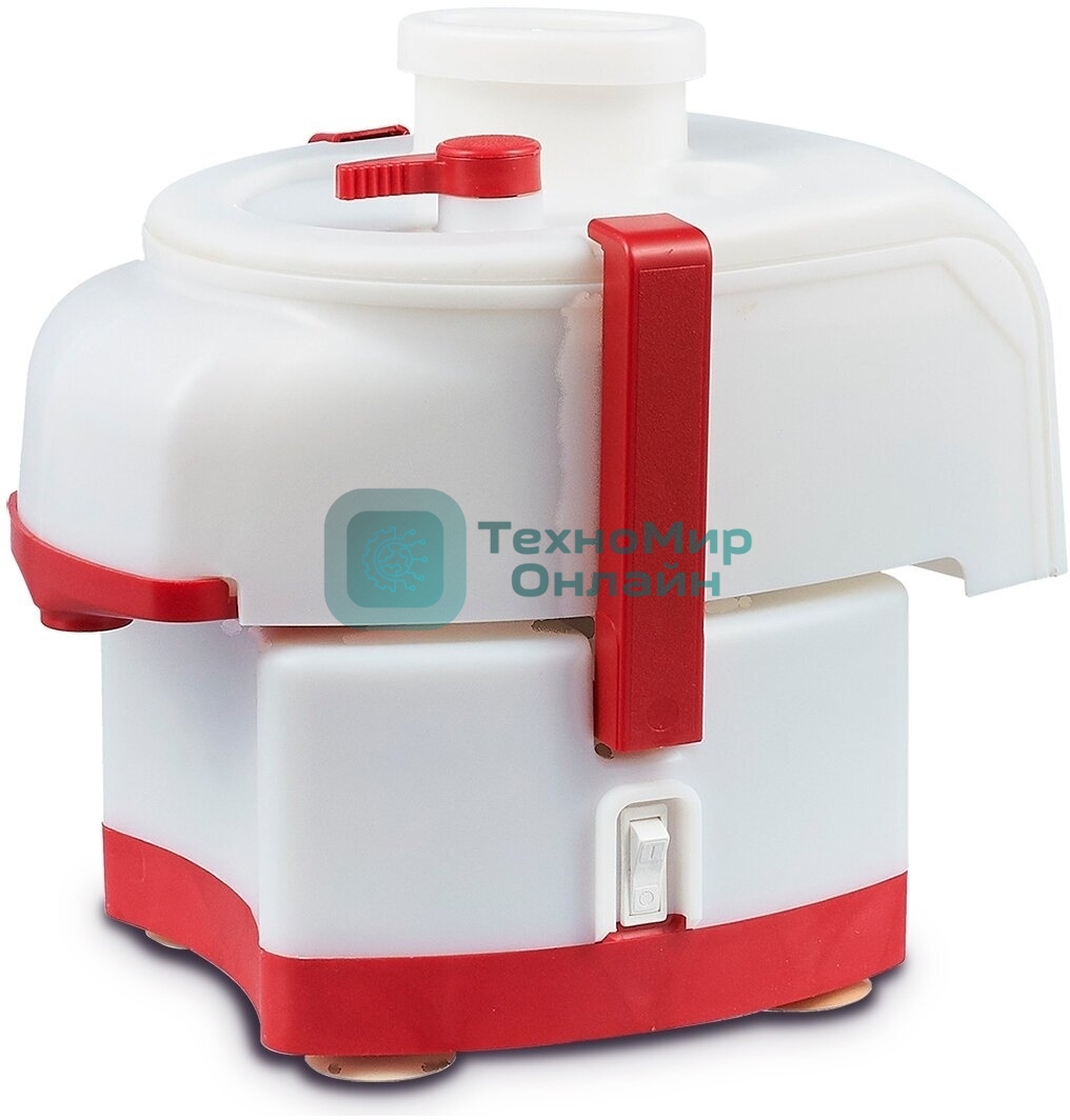 Соковыжималка Беломо Садовая СВПП-301 белый/красный, центробежная, 250 Вт, 1000 мл, механическое