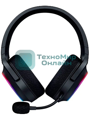 Гарнитура Razer Barracuda X Chroma чёрный, беспроводная, радиоканал, до 70 ч, съёмный микрофон, подсветка
