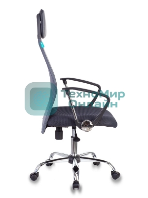 Кресло Бюрократ KB-6N/SL/DG/TW-12 TW-04 TW-12 серый, сетка