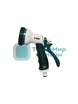 Пистолет поливочный RACO 508C 8 режимов, курок сзади, пластиковый с TPR