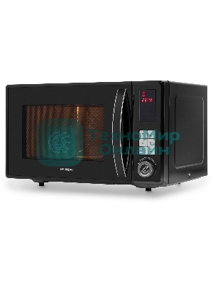 Микроволновая печь Hyundai HYM-D3009 черный, 23 л, 800 Вт, переключатели - кнопки, поворотный механизм