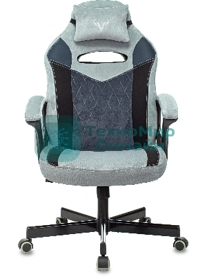 Кресло Бюрократ VIKING 6 KNIGHT BL FABRIC синий, ткань, 120 кг, механизм качания