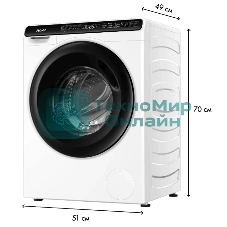 Стиральная машина под раковину Haier HW50-BP1026 белый, загрузка фронтальная 5 кг, 1000 об/мин., класс: А+++