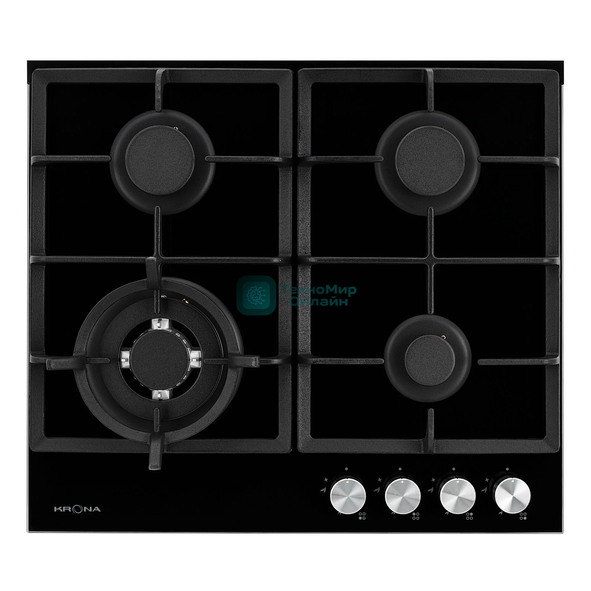 Газовая варочная панель Krona ALMA 60 BL черный